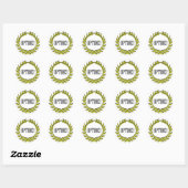 Sticker Rond Ouvre ! Excellent travail ! (Feuille)