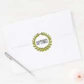 Sticker Rond Ouvre ! Excellent travail ! (Enveloppe)
