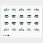 Sticker Rond Ovalle de licence Vail (Feuille)