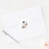Sticker Rond Owl as Teacher with Pointer (Enveloppe)