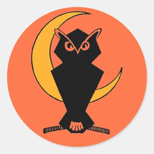 Sticker Rond Owl-oween (Devant)