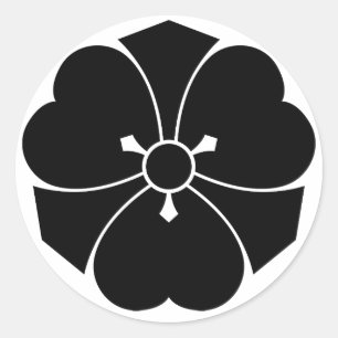 Sticker Rond Oxalis avec épées