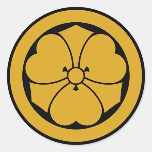 Sticker Rond Oxalis avec épées en cercle 1 (Devant)