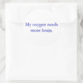Sticker Rond Oxy cerveau (Sac)
