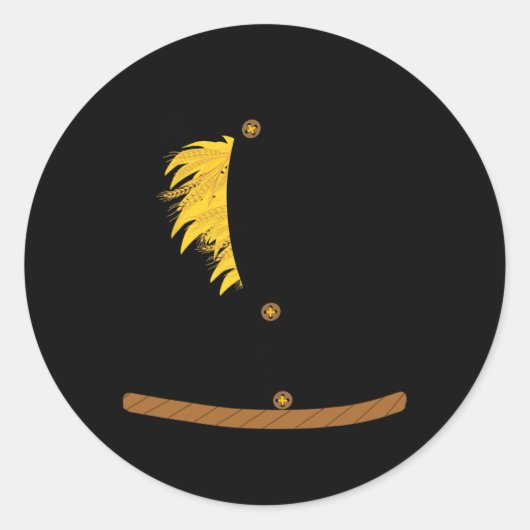 Sticker Rond OZ Halloween Scarecrow Costume Art-Fun Assistant d (Devant)