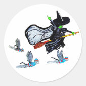 STICKER ROND OZ SI VOUS PENSEZ QUE JE SUIS UNE MAUVAISE TÉMOIN (Devant)