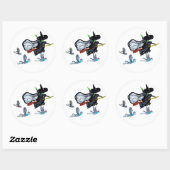 STICKER ROND OZ SI VOUS PENSEZ QUE JE SUIS UNE MAUVAISE TÉMOIN (Feuille)