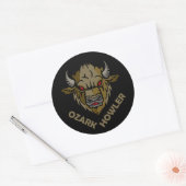 Sticker Rond Ozark Howler noir (Enveloppe)