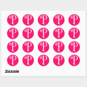 STICKER ROND P (Feuille)