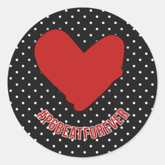 STICKER ROND #P6BEATFOREVER