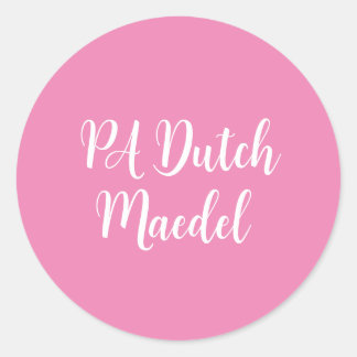 Sticker Rond PA Dutch Maedel