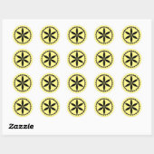 Sticker Rond PA Dutch Rosette (Feuille)