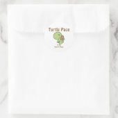 Sticker Rond Pace de tortue - Happy Place (Sac)