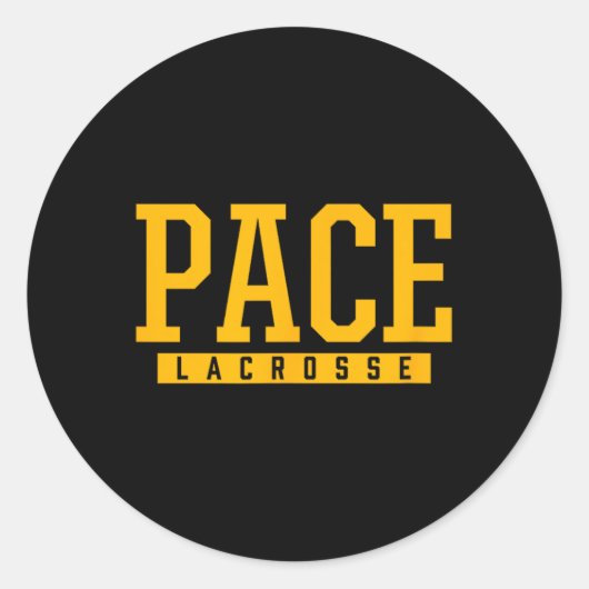 Sticker Rond Pace Lycée Lacrosse 1 (Devant)