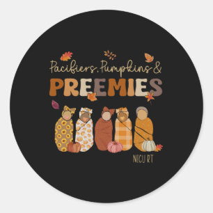 Sticker Rond Pacificateurs Préements Citrouille Nicu Rt Fall Th
