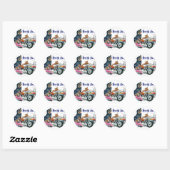 Sticker Rond Pack Chiens (Feuille)