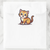 Sticker Rond Pack d'autocollants de chaton adorable (Sac)