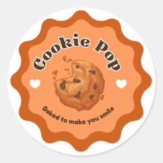 Sticker Rond Pack d'autocollants de cookies mignons