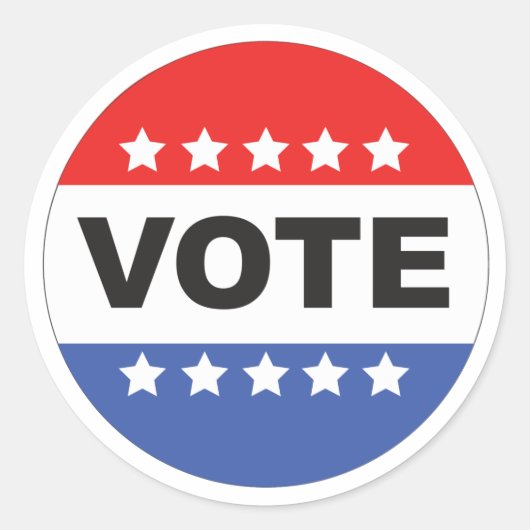Sticker Rond Pack d'autocollants votants (Devant)