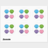 Sticker Rond Pack de Pastel (Feuille)