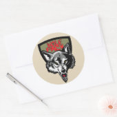 Sticker Rond pack loup (Enveloppe)