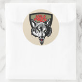 Sticker Rond pack loup (Sac)