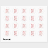 Sticker Rond Pack Texas Cowboy (Feuille)