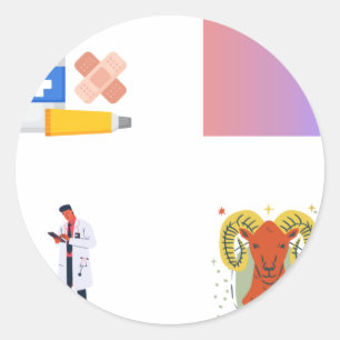 Sticker Rond Pack - Wound Care Nurse