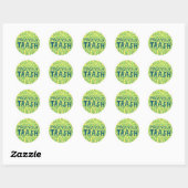 Sticker Rond PACK YOUR TRASH No Littering Circle Art (Feuille)