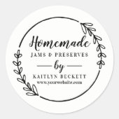 Sticker Rond Packaging pour les supports d'entreprise de petite (Devant)