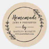 Sticker Rond Packaging pour les supports d'entreprise de petite (Devant)