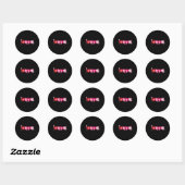 Sticker Rond Pacu Nurse Valentine's Day St Anesthesia Care Unit (Feuille)