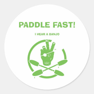 STICKER ROND PADDDLE RAPIDEMENT ! J'ENTENDS UN BANJO
