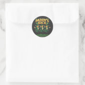 Sticker Rond Paddy's Back Funny Trump St Patrick Day Leopard (Sac)
