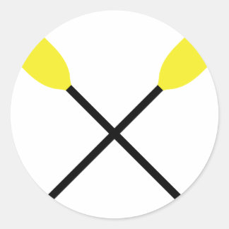 Sticker Rond pagaies kayak croisées