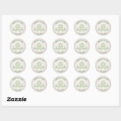 Sticker Rond Pagan Handfasting Mariage (Feuille)