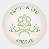 Sticker Rond Pagan Handfasting Mariage (Devant)