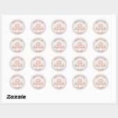 Sticker Rond Pagan Handfasting Mariage (Feuille)