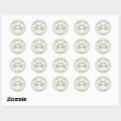 Sticker Rond Pagan Handfasting Mariage (Feuille)