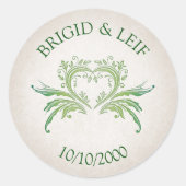 Sticker Rond Pagan Handfasting Mariage (Devant)