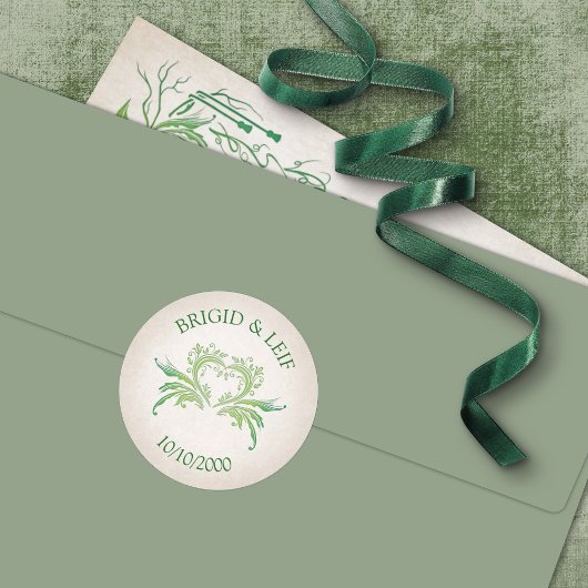 Sticker Rond Pagan Handfasting Mariage