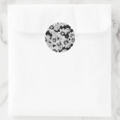 Sticker Rond page coloriage de mandala apaisant (Sac)