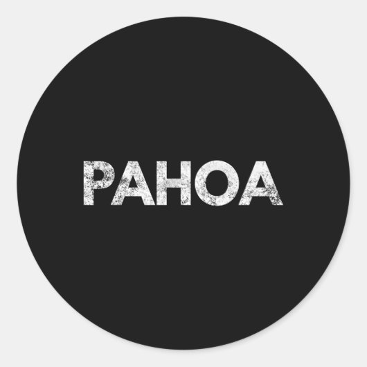 Sticker Rond Pahoa Hawaii Grande île (Devant)