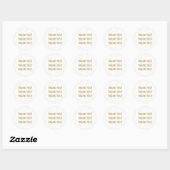 Sticker Rond Pailleté Or Mariage (Feuille)