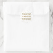 Sticker Rond Pailleté Or Mariage (Sac)
