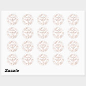 Sticker Rond Pain au levain doodle mignon (Feuille)