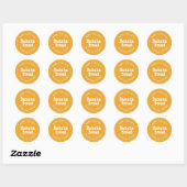 Sticker Rond Pain aux Bananes Maison Moderne Jaune Doux (Feuille)