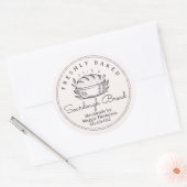 Sticker Rond Pain de campagne au levain (Enveloppe)