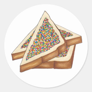 Sticker Rond Pain de fée centaines et milliers de nourriture au