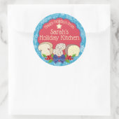 Sticker Rond pain de Noël cannelle roulé de la cuisine de (Sac)